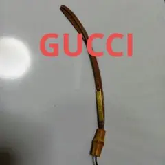GUCCI レザーバンブー ストラップ ブラウン正規品