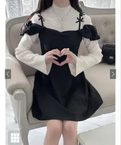 GRL 2Wayリボンストラップミニワンピース