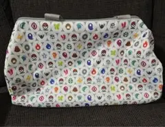 ポケットモンスター　ボストンバッグ 総柄 アイコン柄 プライズ品 最安 美品