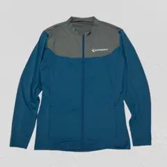 RUNNERS♡ランニング　登山　ウェア　ジップアップ　メンズ　ブルー　L
