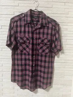 Burberry BLUE LABEL チェック柄半袖シャツ M ブルーレーベル