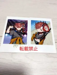 CRフェス ありさか　ランダムチェキ風カード サイン入り 2枚セット　b