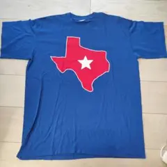 テキサス州デザイン Tシャツ 青