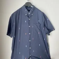 AMERICAN EAGLE 半袖シャツ ネイビー