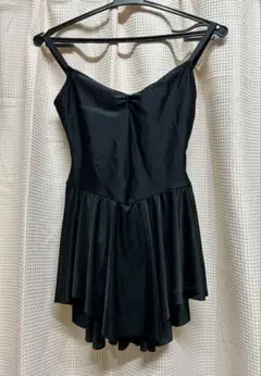 MIRELLA 黒 スカート付きレオタード