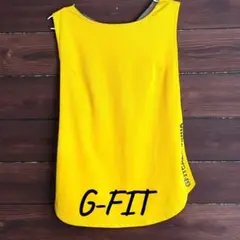 G-FIT イエロー ノースリーブシャツ♡サイズ L