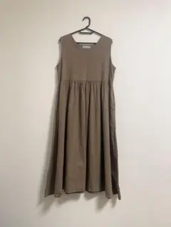 サキシマトーキョー リネン混 ロングワンピース
