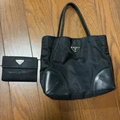 PRADA ナイロン レザー トートバッグ セット
