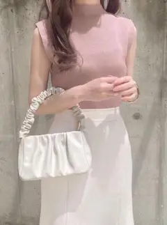 ピンク ノースリーブ ニット GRL