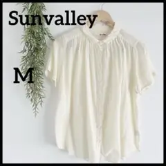 Sunvalley 【M】イエロー 半袖シャツ やわらか素材 ゆったり