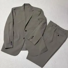 GU セットアップ ベージュ Sサイズ ウォッシャブル メンズ