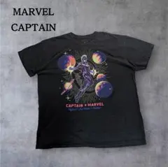 MARVEL マーベル Tシャツ 宇宙 キャプテン ブラック 古着