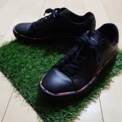 【Paul Smith】ポールスミス ブラック スニーカー カラフル縁取り
