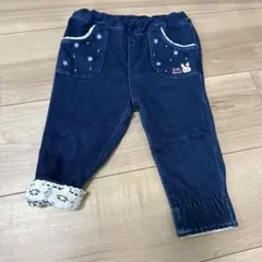 【美品】miki HOUSE デニムパンツ 80