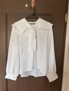 （1回着用）リボンブラウス XL