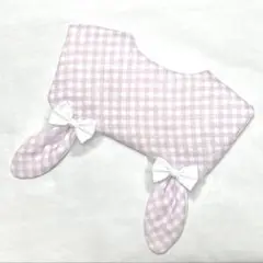 うさぎさんお耳のセーラーカラースタイ　ハンドメイド