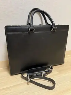 青木鞄　ラゲージ　アオキ　ビジネスバッグ　オールレザー　2way　ブラック