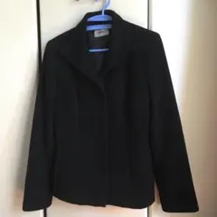 美品✨アンゴラ６０% 黒ジャケット　コート