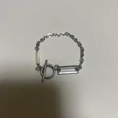 シルバー トグルクラスプ ブレスレット