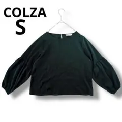 COLZA ダークグリーン バルーンスリーブ Sサイズ　トップス　長袖シャツ