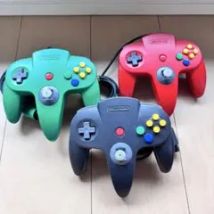 Nintendo 64 コントローラー 3色セット