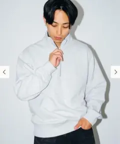 【超美品】BEAMS ハーフジップ スウェット