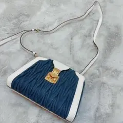 MIUMIU デニムショルダーバッグ