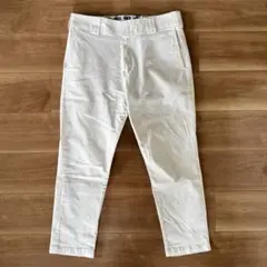 Dickies ホワイト テーパード チノパン