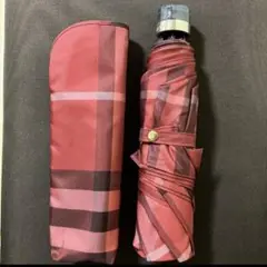 未使用品 バーバリー婦人用折り畳み雨傘