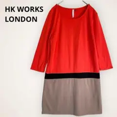 エイチケー ワークス ロンドン ワンピース カットソー バイカラー M