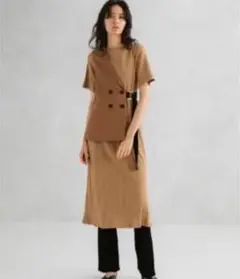 【美品】ユナイテッドトウキョウ アシメジレカットワンピース ベスト