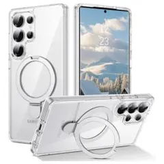 Galaxy S25 Ultra ケース スタンド機能 クリア MagSafe