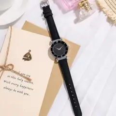 【お値下げ中♡】レディース腕時計 クォーツ 黒色 シンプル モダン