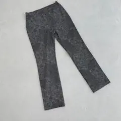 ⭐️柄パンツ⭐️ウエストゴムパンツ 楽ちん チャコールグレー 13号