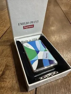 Emilio Pucci Supreme Zippoライター Supreme Emilio Pucci Zippo Black - SS21 - US