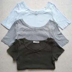 リブＴシャツ　3枚セット　ユニクロ