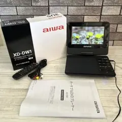 AIWA ポータブルDVDプレーヤー XD-DW1 2019年製 AIWA アイワ 7インチ ポータブルDVDプレーヤー XD-DW1 ※リモコン