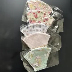 布製マスク 5枚セット 花柄