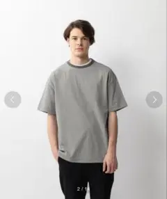 StevenAlan LIGHT HI-DENS MULTI BORDERTEE