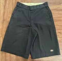 Dickies W34 ブラック ワークハーフパンツ