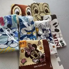ミニーマウス・ミッキーマウス タオル 6枚セット
