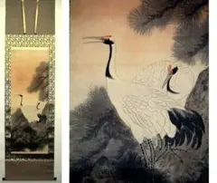 真作】村田秀峰/福禄寿画賛/掛軸/名家伝来/AA-741 - メルカリ