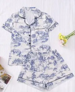 SHEIN トワルドジュイ柄パジャマ ルームウェア