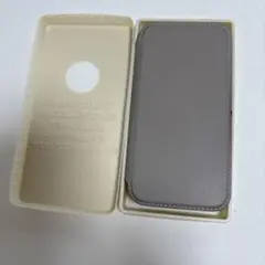 iPhon12用手帳型ケース グレー　Premium style