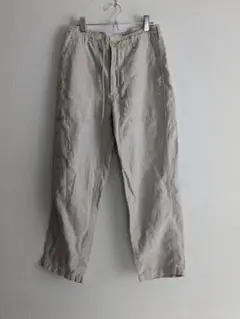 ends and means エンズアンドミーンズ リネン ベイカーパンツ S