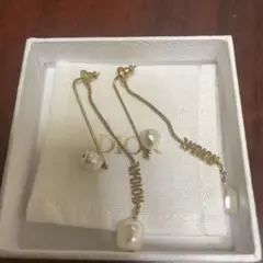 クリスチャン・ディオール ピアス ロング パール