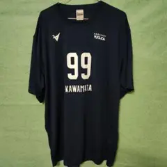 長崎ヴェルカ 川真田紘也 ネイビーTシャツ 2XLサイズ VELCA