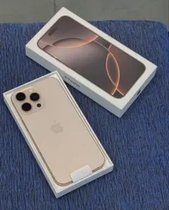 未使用 iPhone 16 Pro ゴールド 充電ケーブル付き