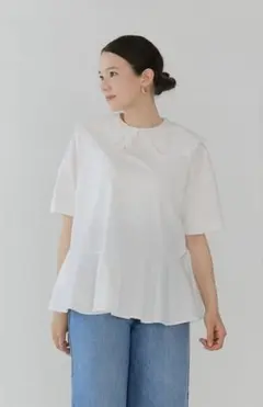 【yori】ヨリ　シャーベットフリルカットソー　新品未使用タグ付き シャーベットフリルカットソー | all item| yori