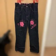 Soul Brand スプラッシュプリント デニムパンツ　38